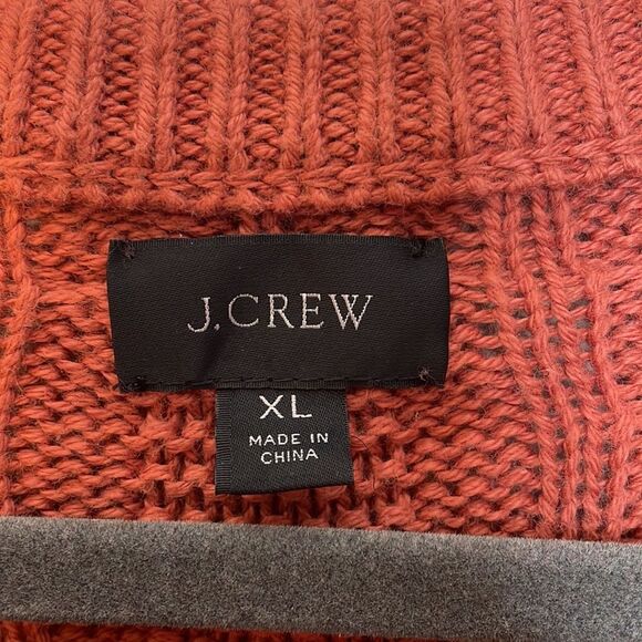 J. Crew Cotton cable-knit sweater in garter stitch XL - Picture 3 of 7